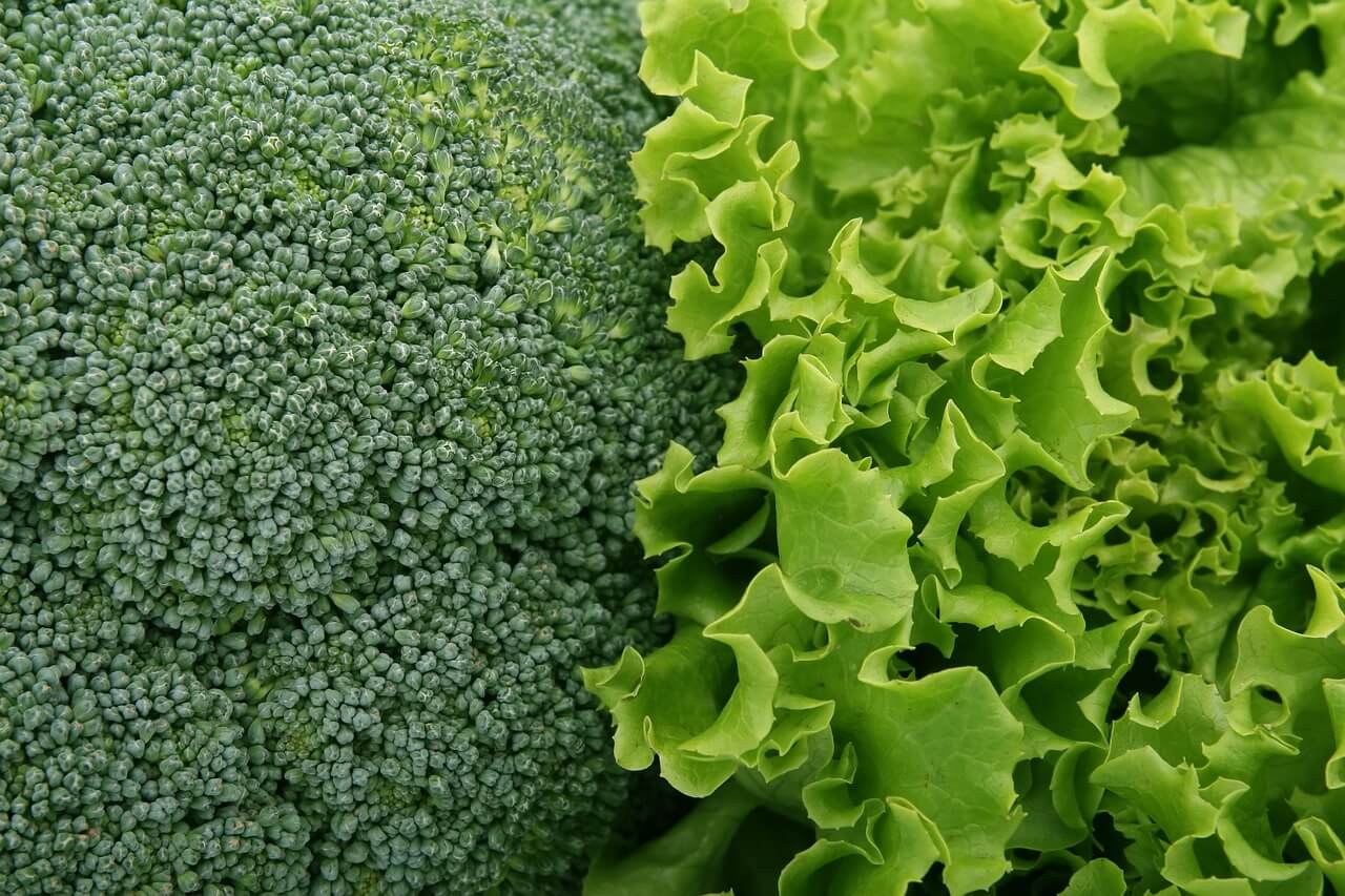 Brokkoli und Feldsalat