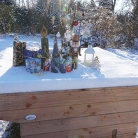 Das festlich geschmückte Rollibeet