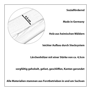 Rollibeet "Single" 78cm gewachsener Boden