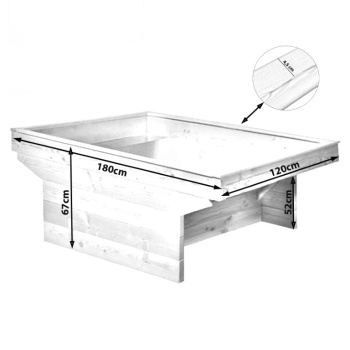 Rollibeet "Vis-á-Vis" 52cm gewachsener Boden