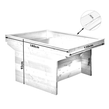 Rollibeet "Vis-á-Vis" 78cm gewachsener Boden