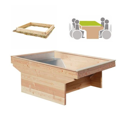 Rollibeet "Quadro" 52cm gewachsener Boden