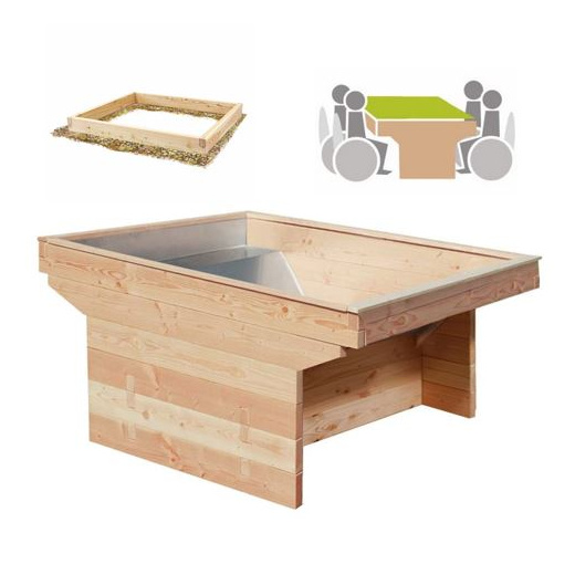 Rollibeet "Quadro" 65cm gewachsener Boden