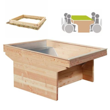 Rollibeet "Quadro" 65cm gewachsener Boden