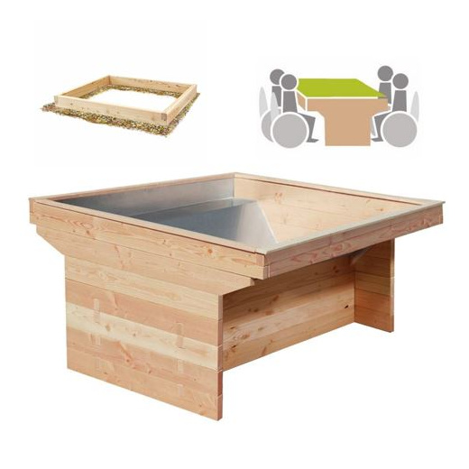 Rollibeet "Quadro" 78cm gewachsener Boden