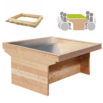 Rollibeet "Quadro" 78cm gewachsener Boden